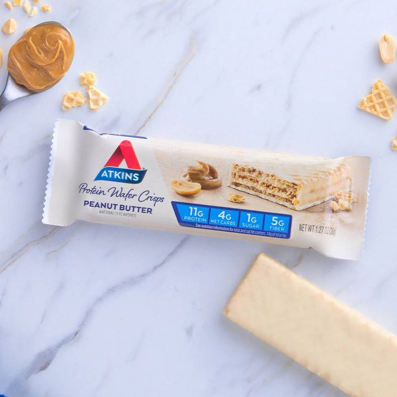 Atkins Protein Wafer Crisps - Peanut Butter - 5ct