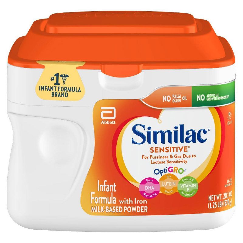 Similac Sensitive For Fussiness and Gas Infant Formula with Iron Powder - 20.1oz