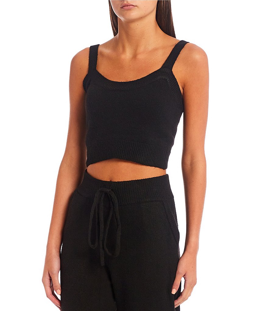 GB Coordinating Sweater Tank Crop Top