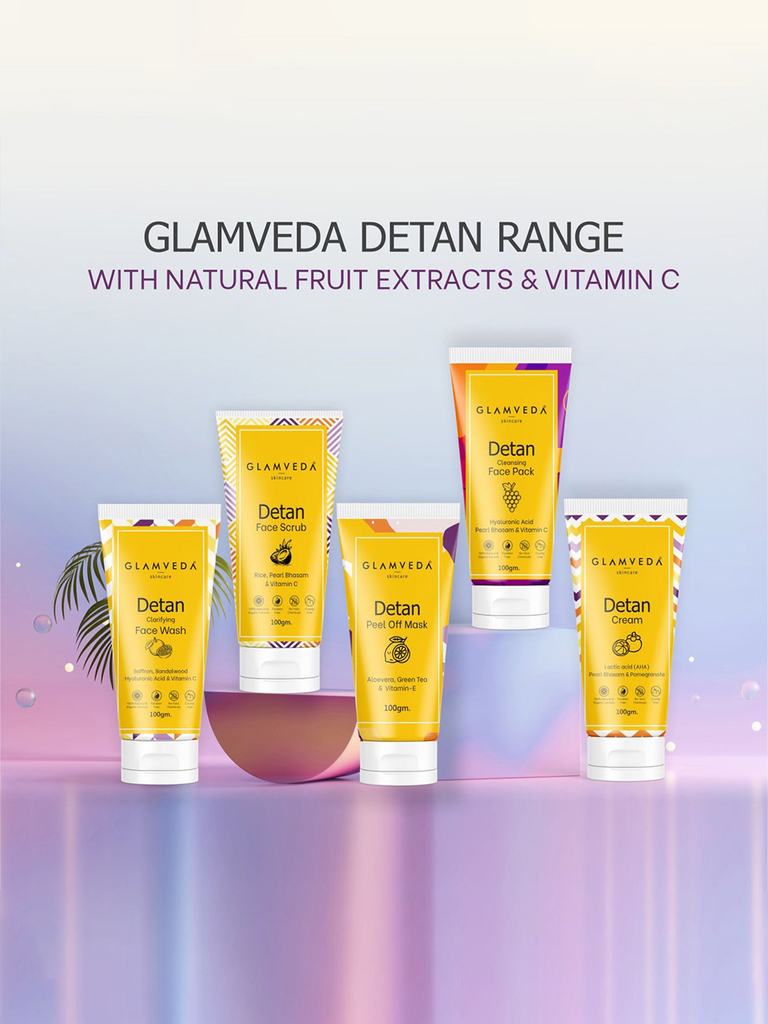 Glamveda Detan Face Wash - 100 gm