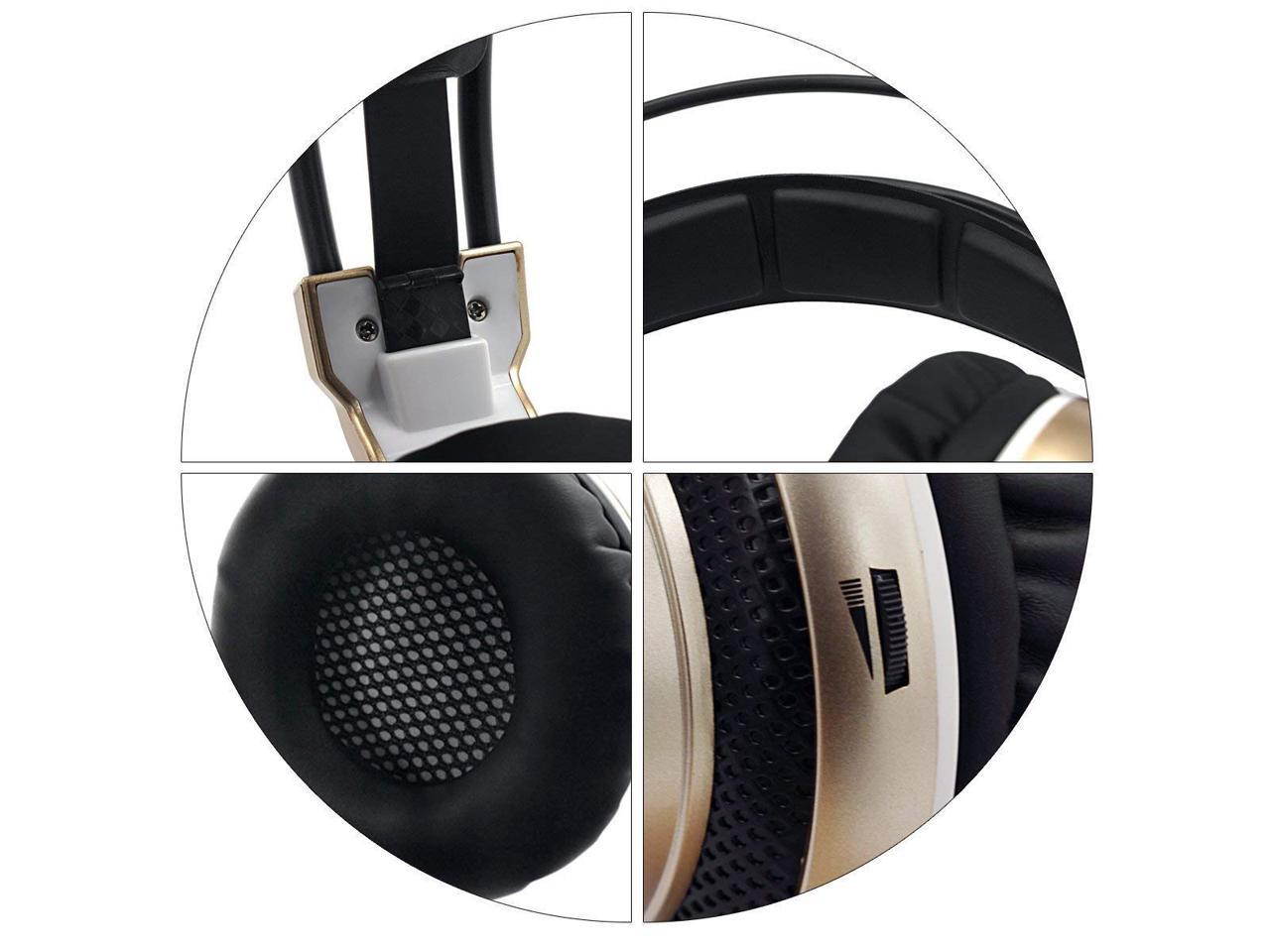 PS4 Gaming Headset, Stereo Gaming Headphone with Microphone Vibration for Laptop PC/Xbox one