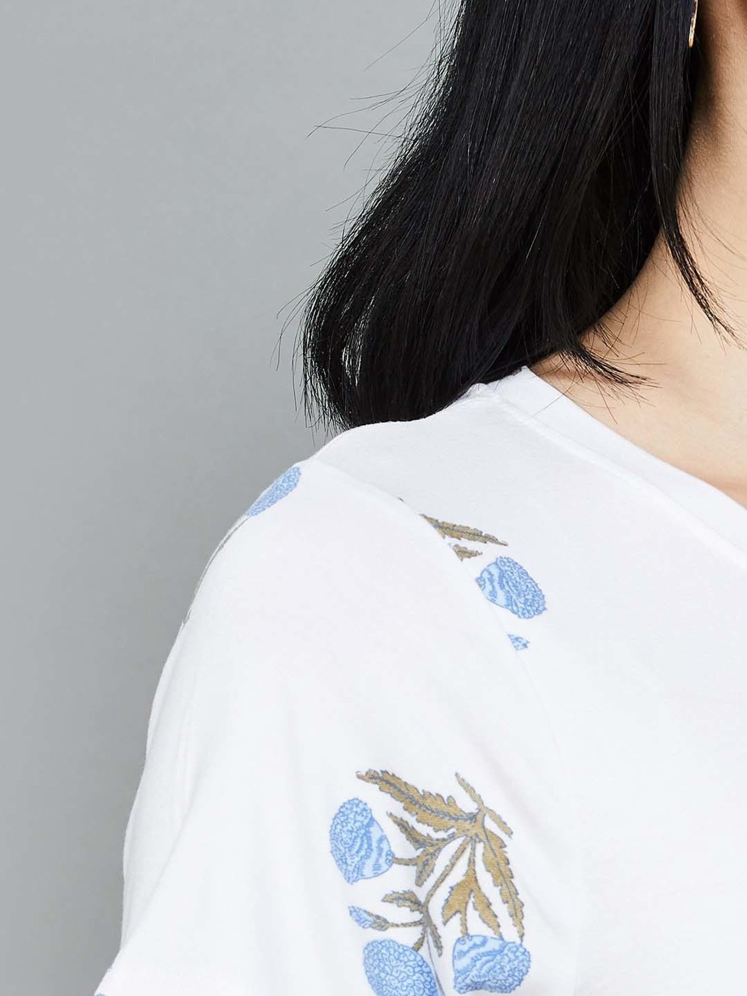 Colour Me by Melange White Printed T-Shirt