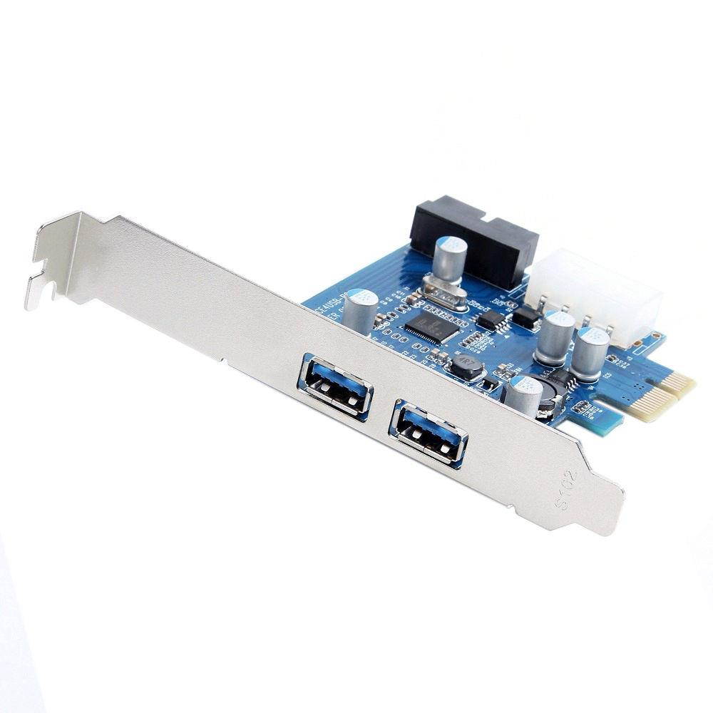 USB 3.0 4 ports PCI-E Express Card with 3.5" Floppy Disk Bay for PC Motherboard