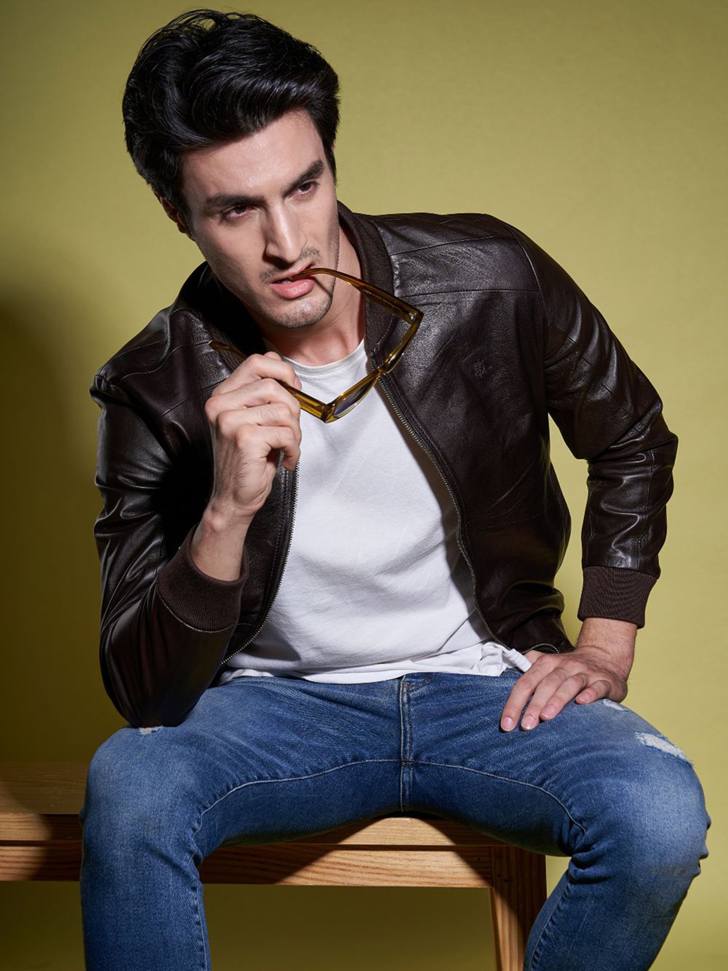 Tortoise Romeo Dark Brown Regular Fit Leather Jacket