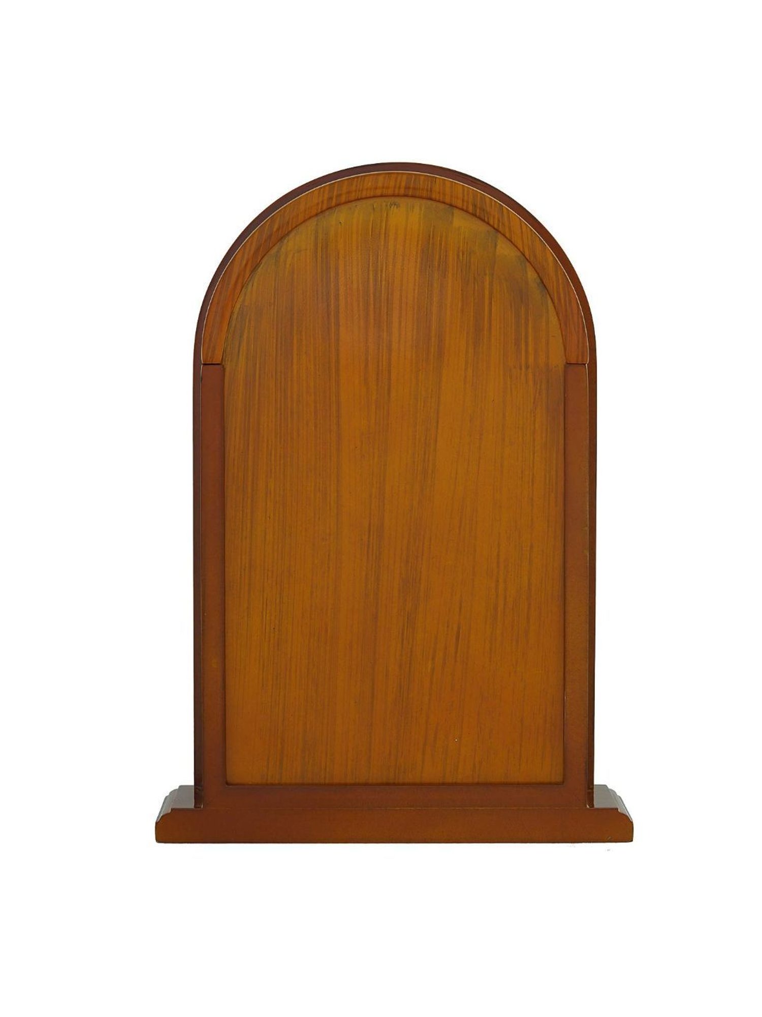 CHRONIKLE Vertical Brown Wood Table or Desk Clock