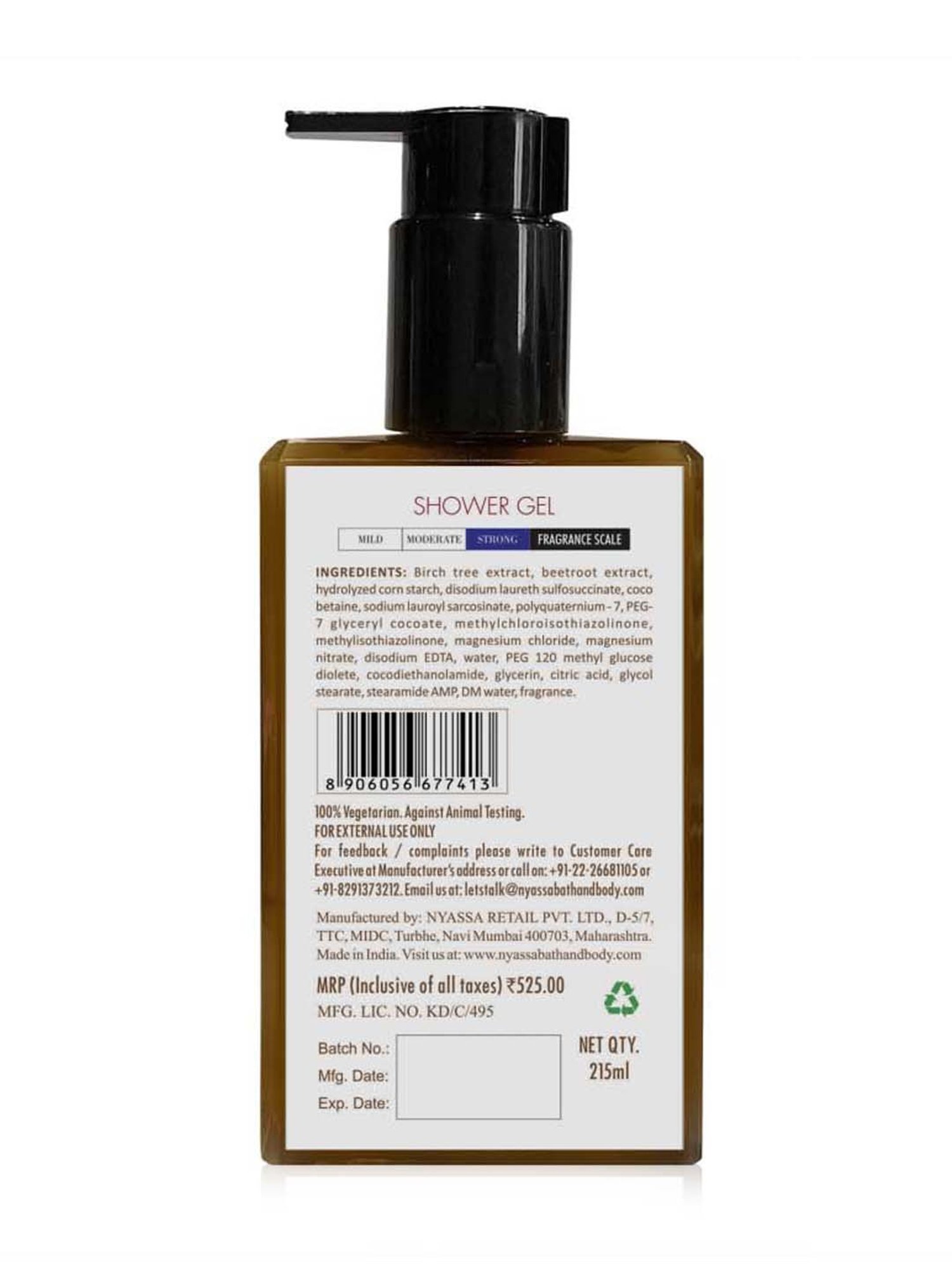 Nyassa Arabian Oudh Shower Gel - 215 ml