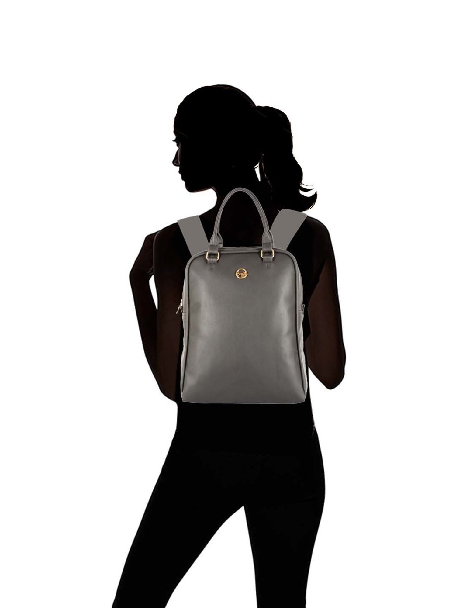 Baggit Grey Medium Convertible Backpack