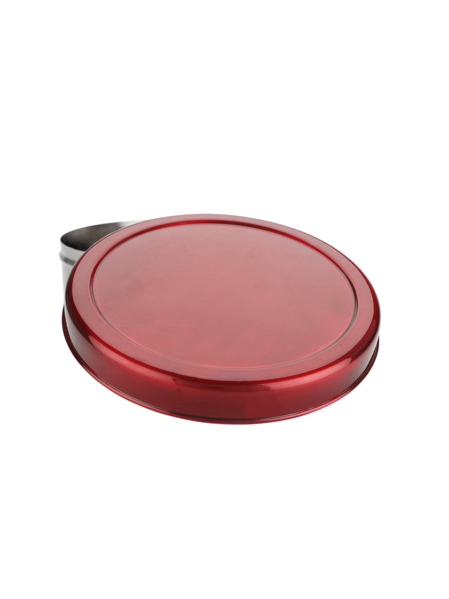 VarEesha Red Stainless Steel Chapati Box with Lid - Set of 1