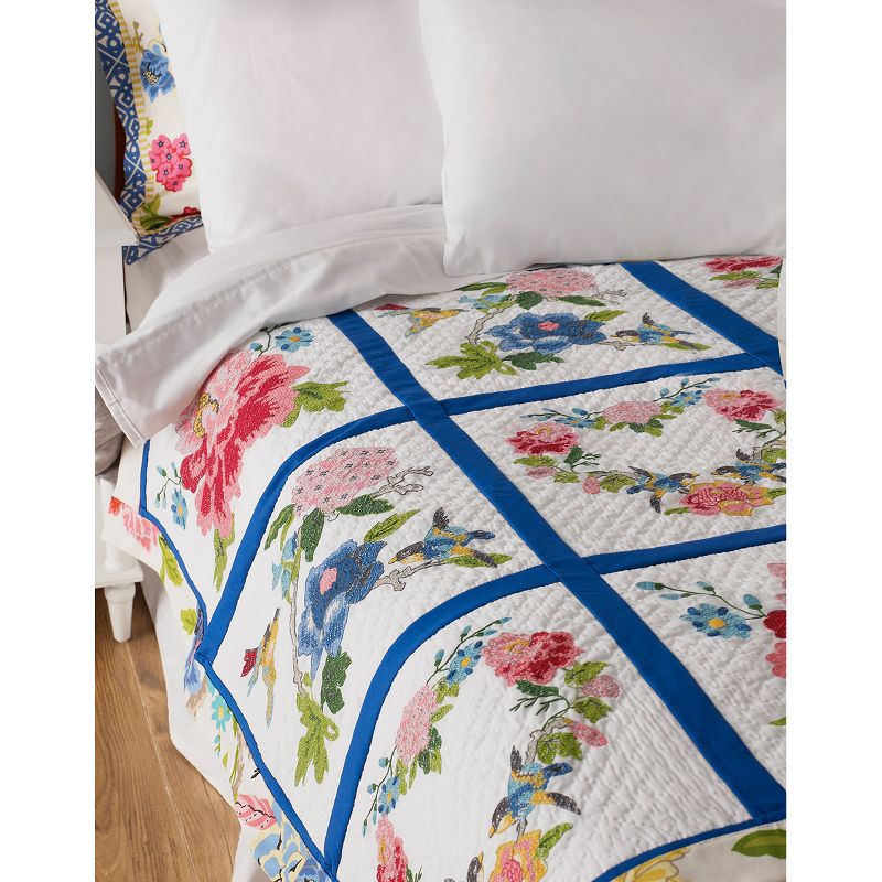 Bucilla Stamped Embroidery Quilt Blocks 15"X15" 6/Pkg-Waverly-Charmed