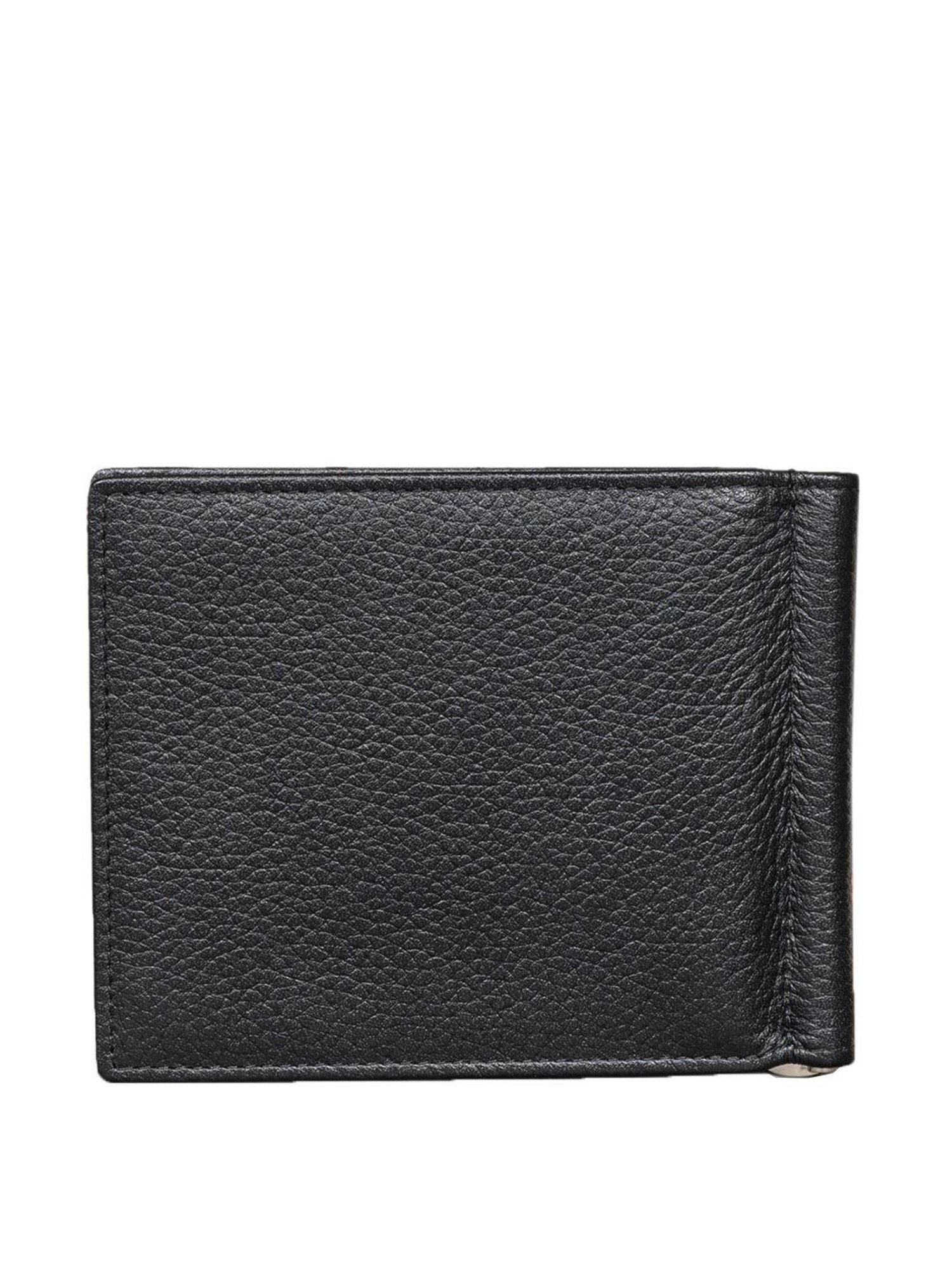 Mai Soli Dollaro Black Casual Leather Money Clip Wallet for Men
