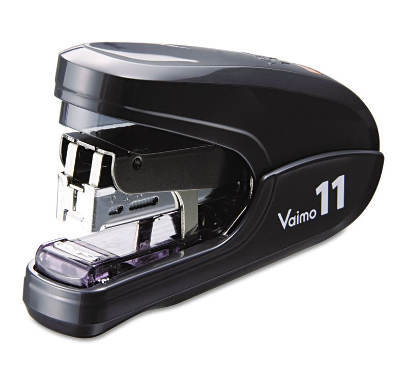 Max Flat Clinch Light Effort Stapler 35-Sheet Capacity Black HD11FLKBK