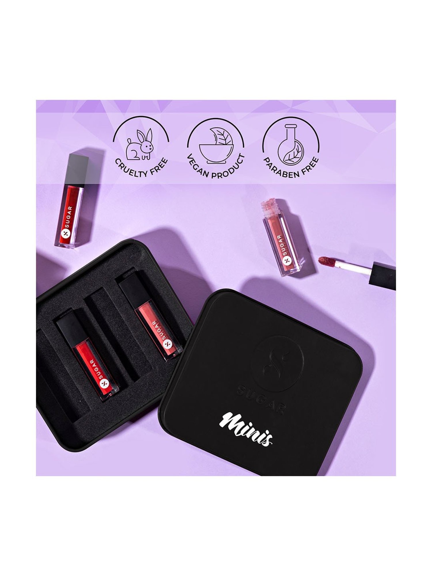 SUGAR Cosmetics Nude Rules Mini Lipstick Set of 4