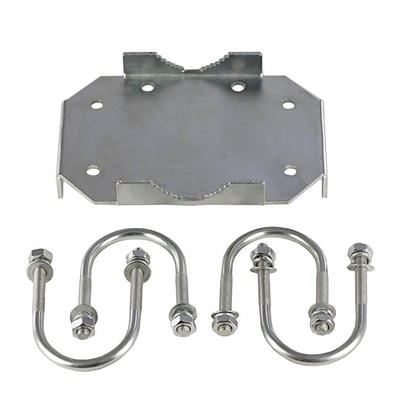 XBoom MIMO Antenna Mast CrossOver Bracket Kit for 125 to 20 OD Pipes Includes Heavy Duty RightAngle Plate Mounting Hardware
