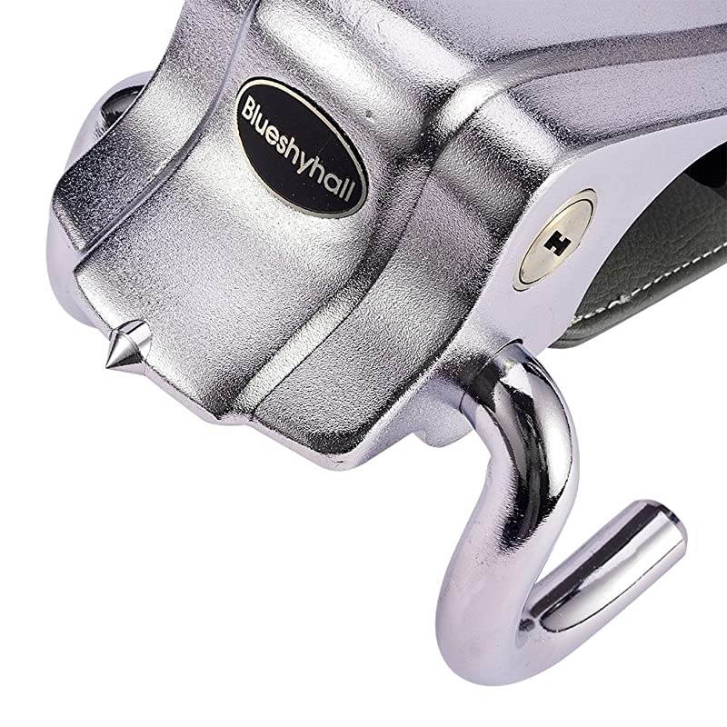 Car Steering Wheel Lock, Anti-Theft Locking Devices Safety Hammer with 2 Keys, Universal for Auto Car Vehicle Truck SUV, Grey