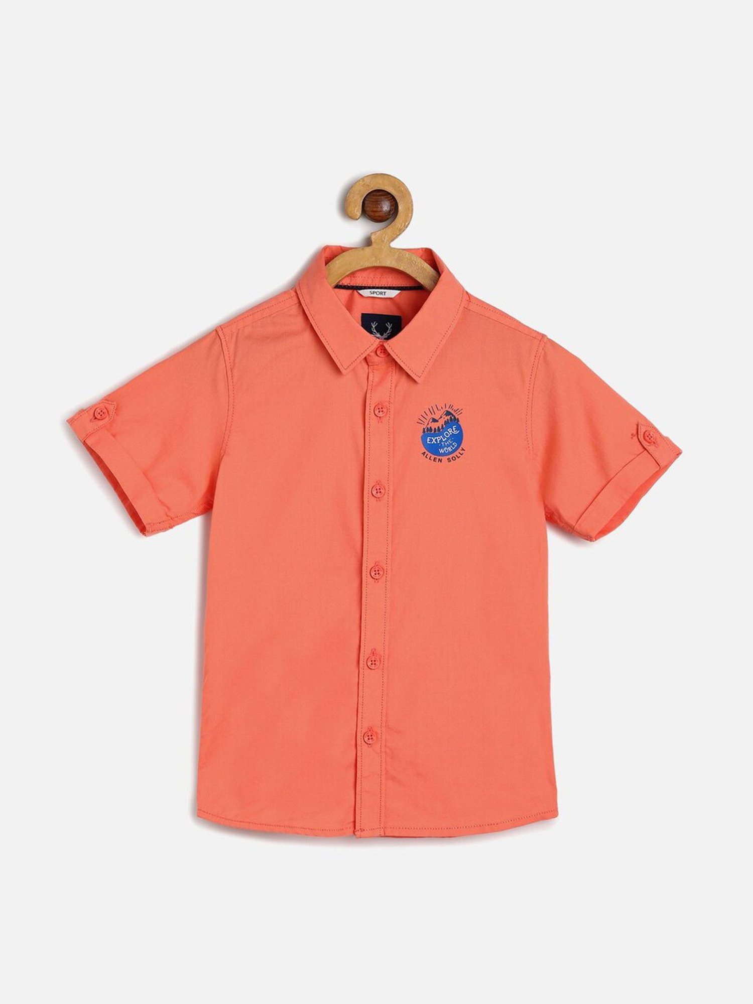 Allen Solly Junior Coral Solid Shirt