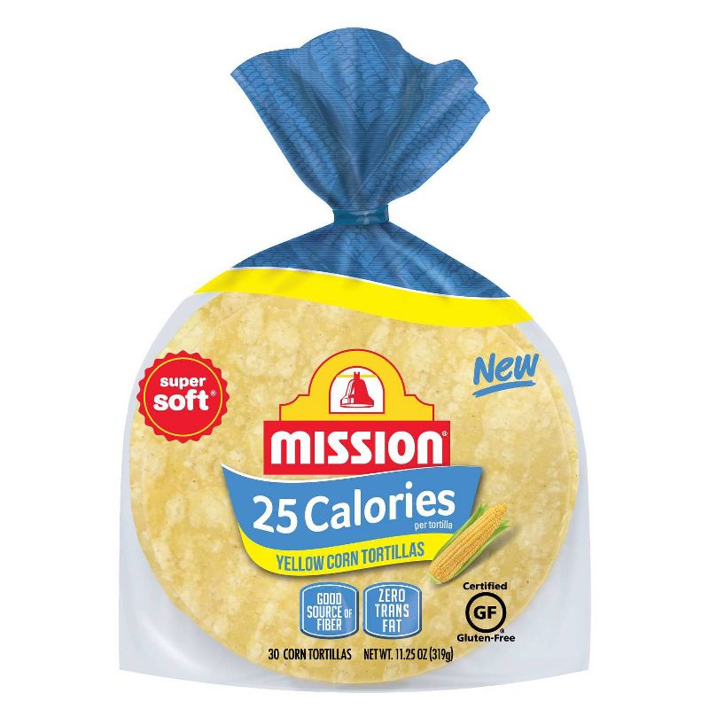 Mission 25 Calorie Yellow Corn Tortillas - 14oz/30ct