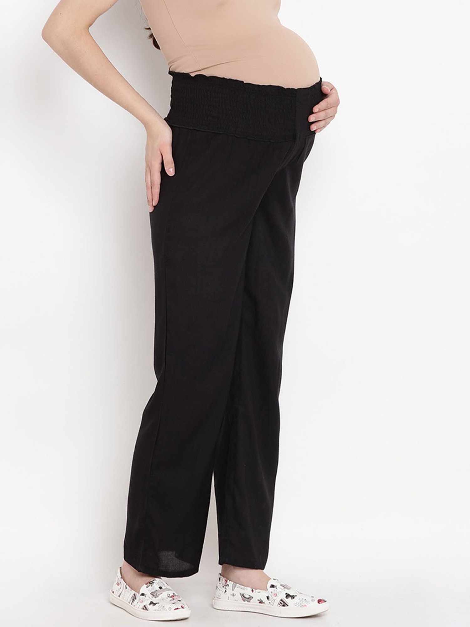 Mine4Nine Black Maternity Trousers