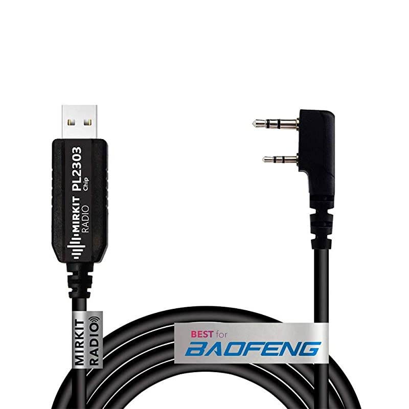 USB Baofeng Programming Cable Basic Model PL2303 Chip for Baofeng Two Way Ham Portable Radios UV5R 5RA 5R Plus 5RE bf F8HP UV3R Plus BF888SUV82 5RX3 GA2S BFF8+ H777 UV82HP