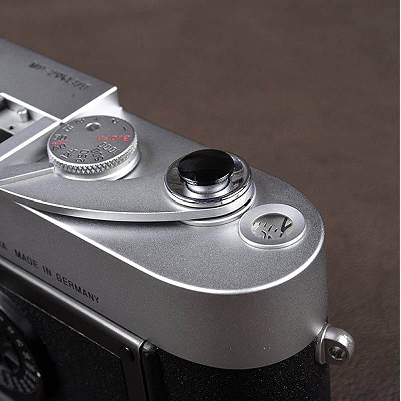 Soft Metal Shutter Release Button Brass Compatible with Fujifilm XT30 XT3 X100F XT20 XPRO2 XT2 X30 X100T XE2 XT10 XE3 PenF Camera Black Red Darkred Silver 10mm Convex Surface4 Pack