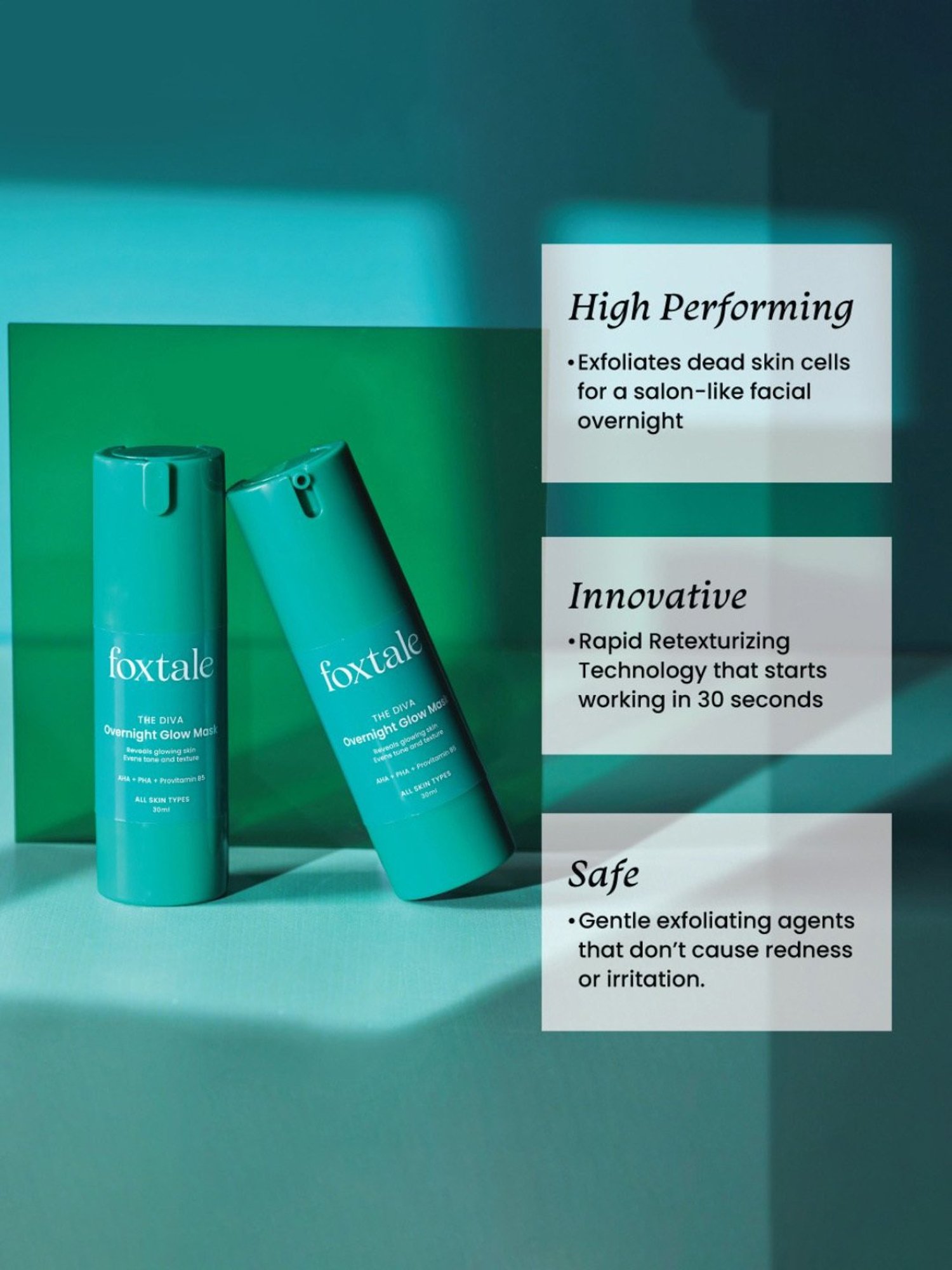 Foxtale The Diva Overnight Glow Mask - 30 ml