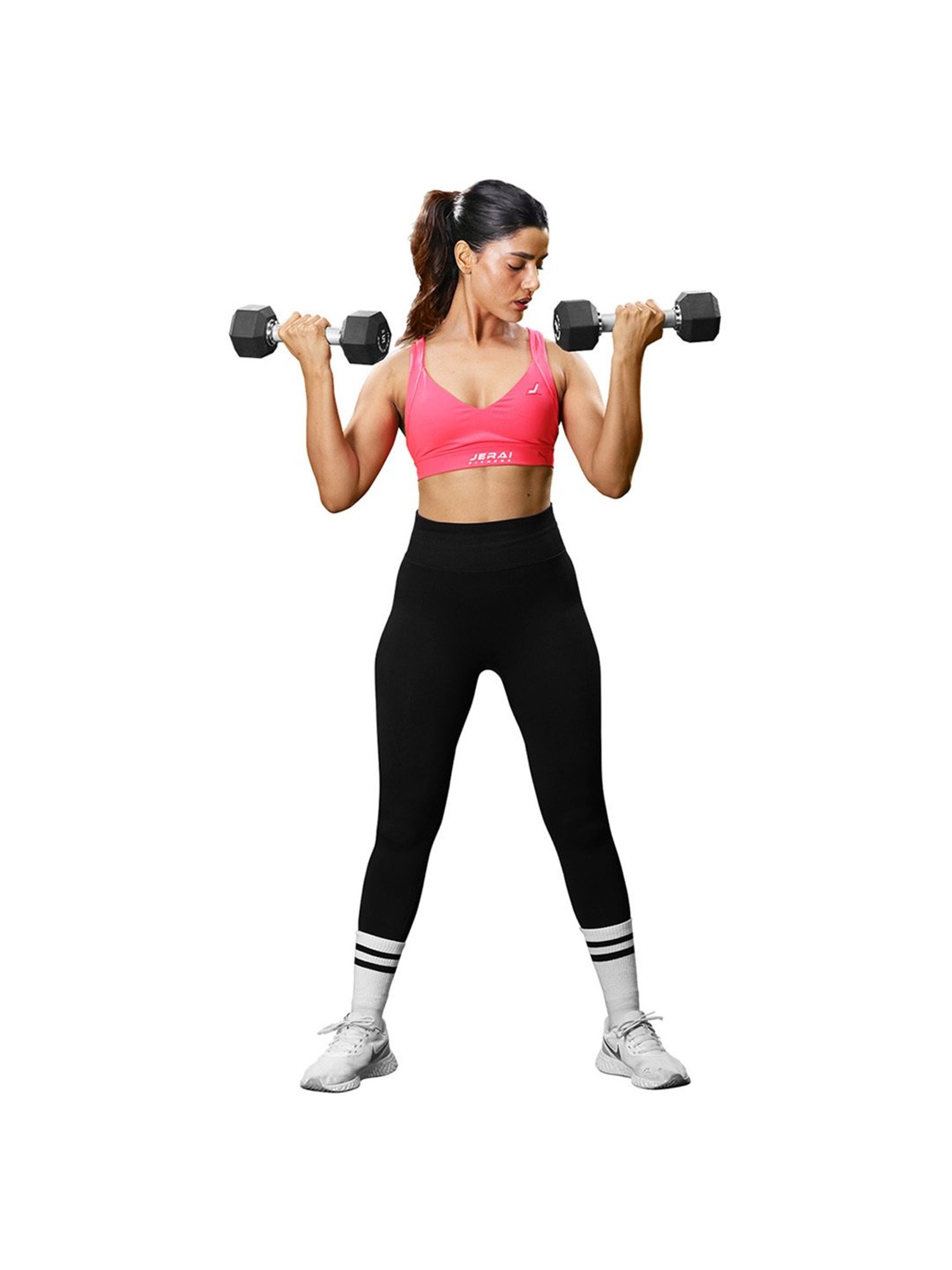 Jerai Fitness JDDK10 Diamond Cut Dumbbells (Black)