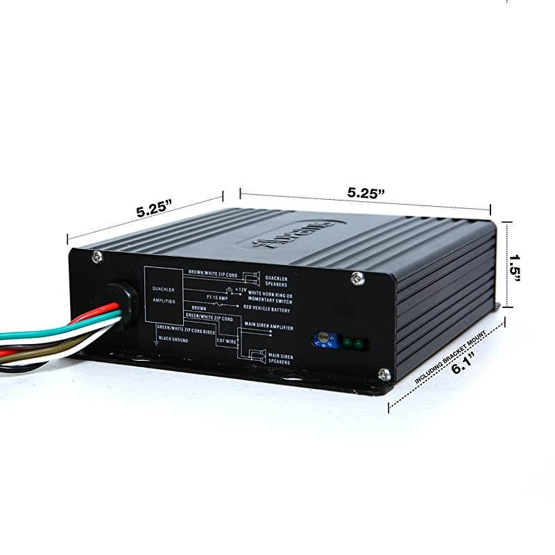 Quackler Low Frequency Tone Siren Intersection Clearing System (add-on to Any 100-200 watt Siren System)