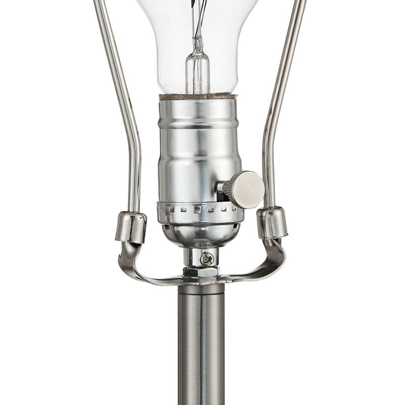 18" 2-Light Luna Clamp Arm Table Lamp with Mushroom Shade Matte Black - Globe Electric