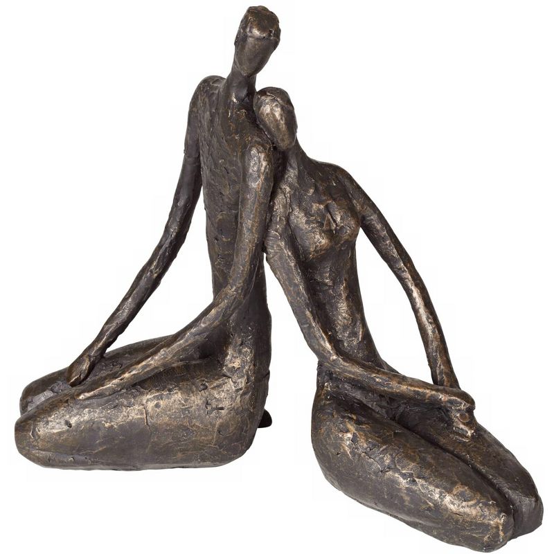 Dahlia Studios Loving Couple 11 1/2" Wide Bronze Sculpture
