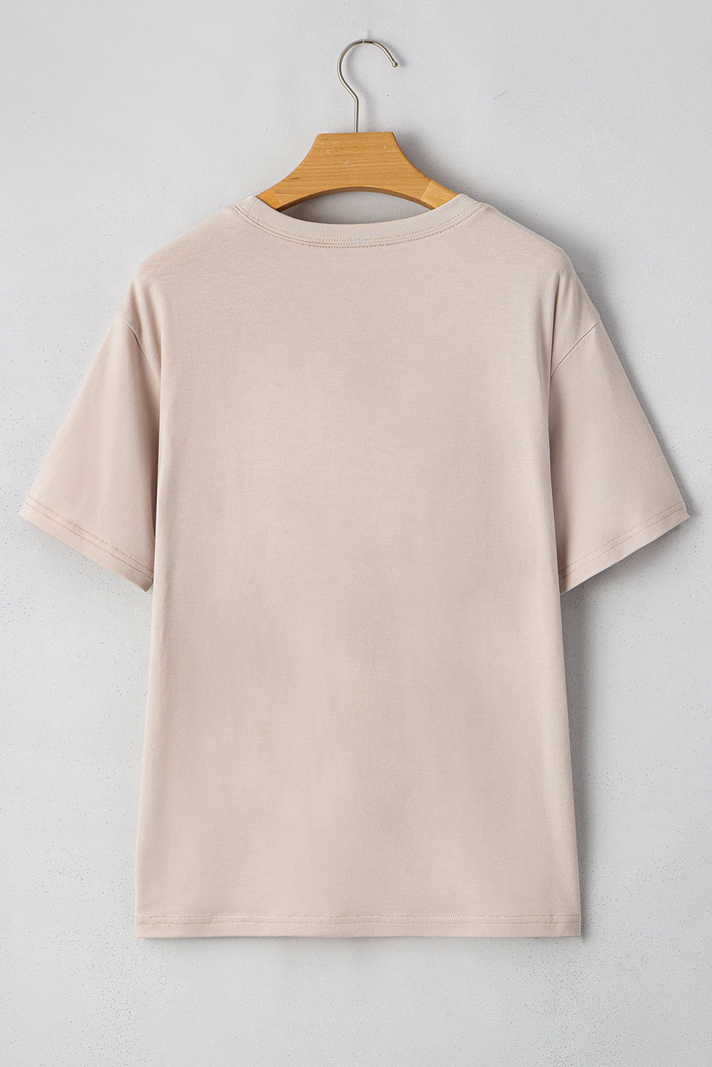 Red Cheetah Print Casual Short Sleeve Crew Neck T Shirt