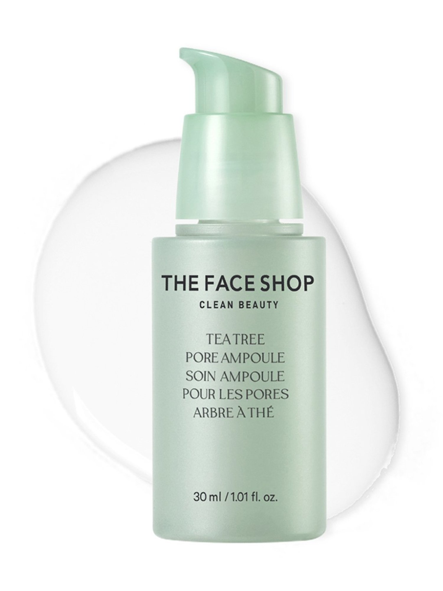 The Face Shop Tea Tree Pore Ampoule with AHA, IP-BHA & Hyaluronic Acid for Oily & Acne Skin - 30 ml