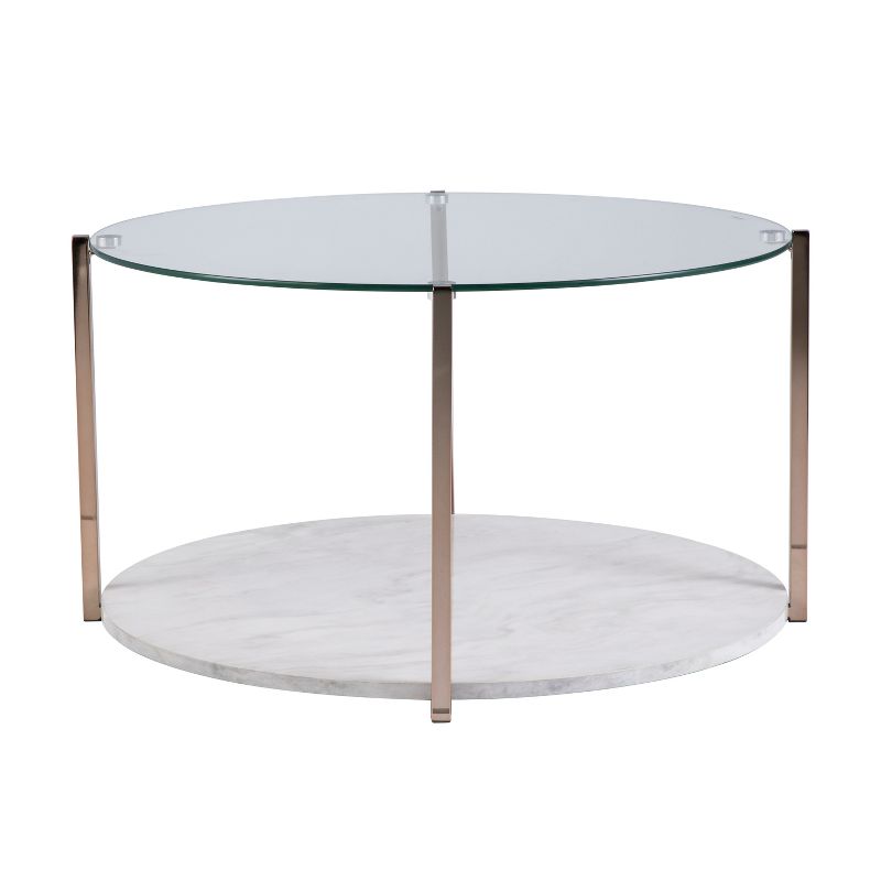 Agnes Cocktail Table Warm Gold - Aiden Lane