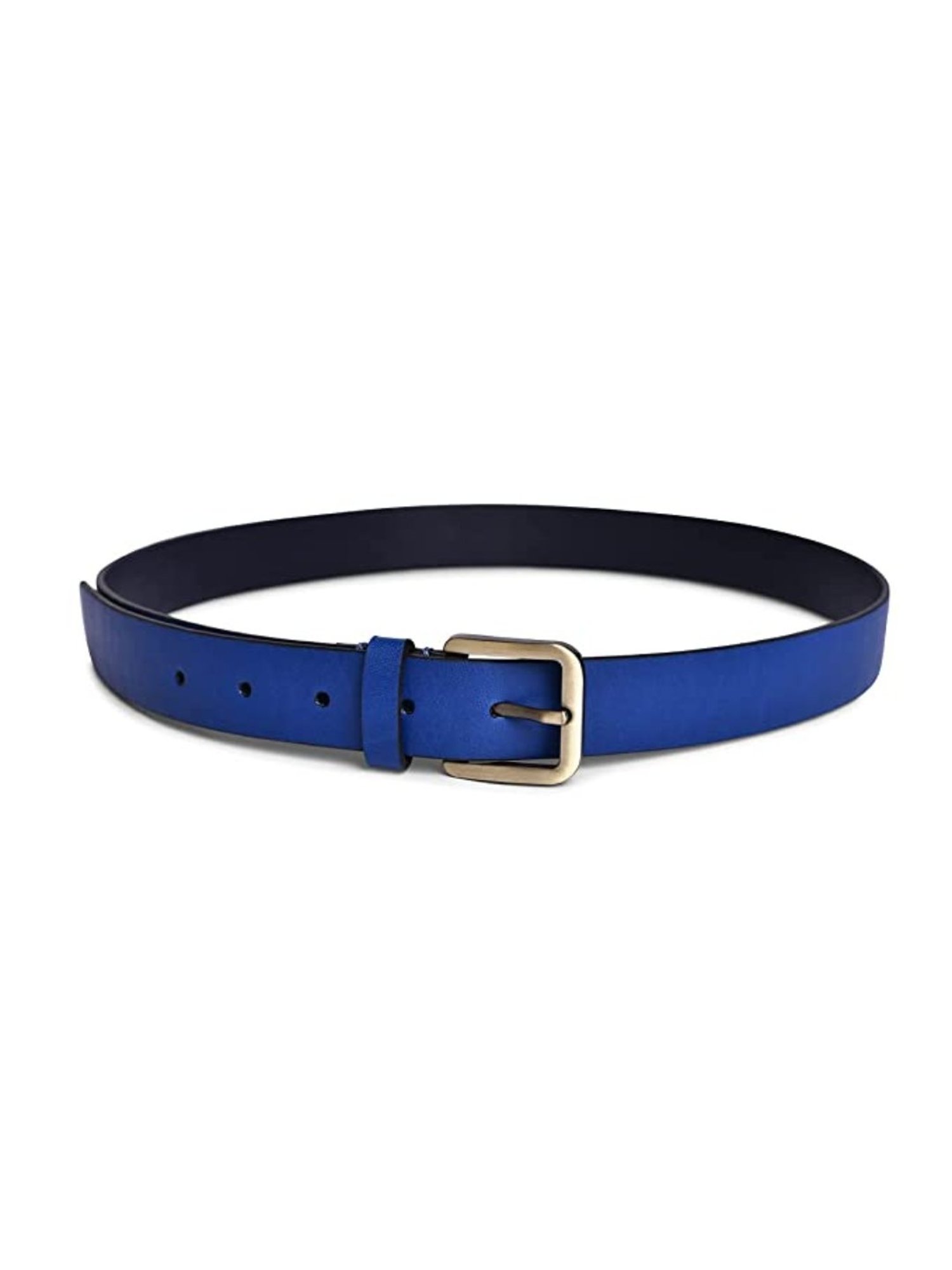 BELWABA Navy Casual Reversible Belt for Women
