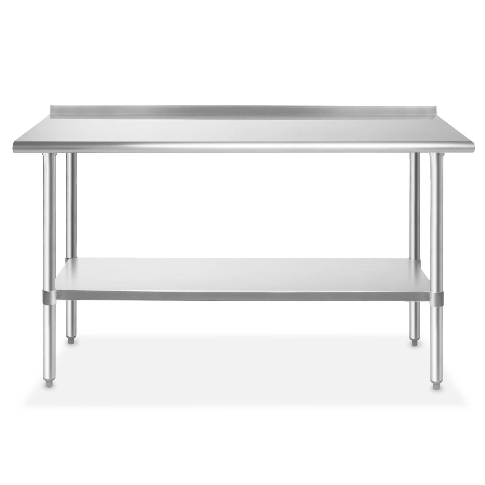 GRIDMANN NSF Stainless Steel Commercial Kitchen Prep & Work Table w/ Backsplash - 60 in. x 24 in.