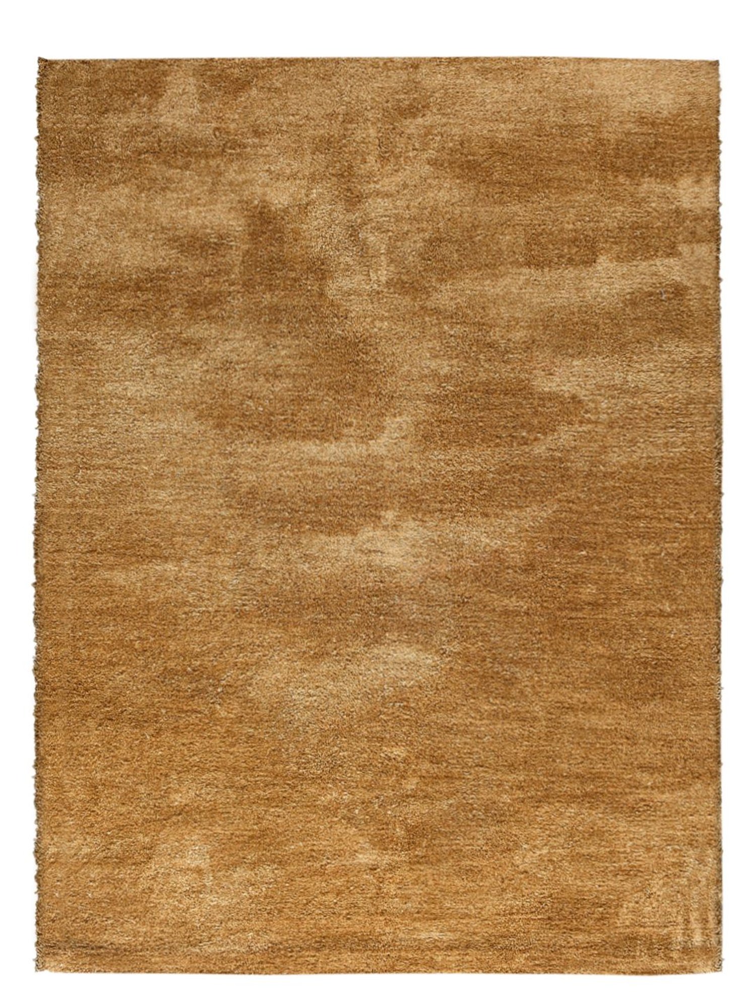 Saral Home Self Design Gold Microfibre Anti Skid Carpet