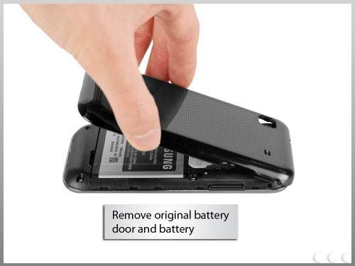 Cellet 2500mAh Rechargeable Extended Battery Case for Samsung Epic 4G Touch (...