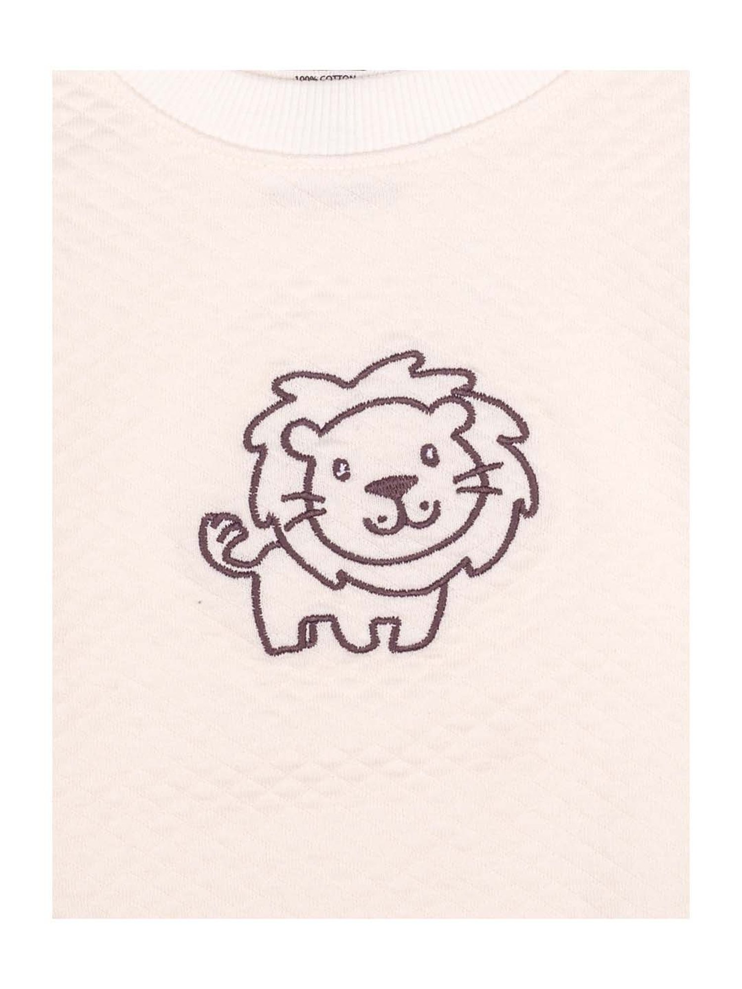Mee Mee Kids White Embroidered T-Shirt