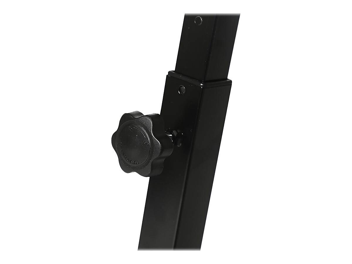 seville classics off65854 mobile laptop computer desk cart height-adjustable from 20.5" to 33", black slim