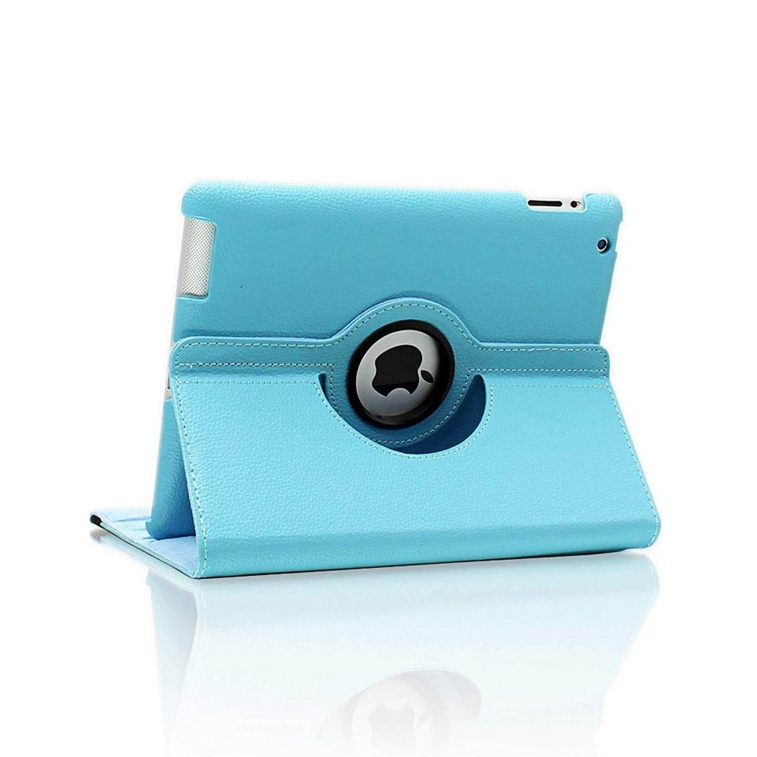 iPad Mini 1/2/3 Case - 360 Degree Rotating Stand Smart Cover Case with Auto Sleep/Wake Feature for Apple iPad Mini 1 / iPad Mini 2 / iPad Mini 3 (Sky Blue)