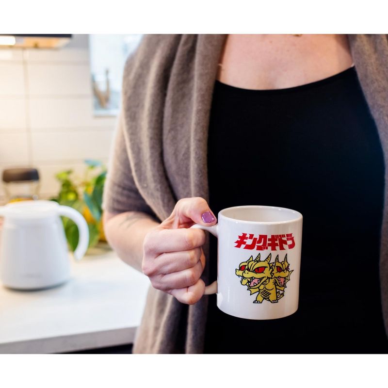 Surreal Entertainment Godzilla Chibi King Ghidorah Ceramic Mug Exclusive | Holds 11 Ounces