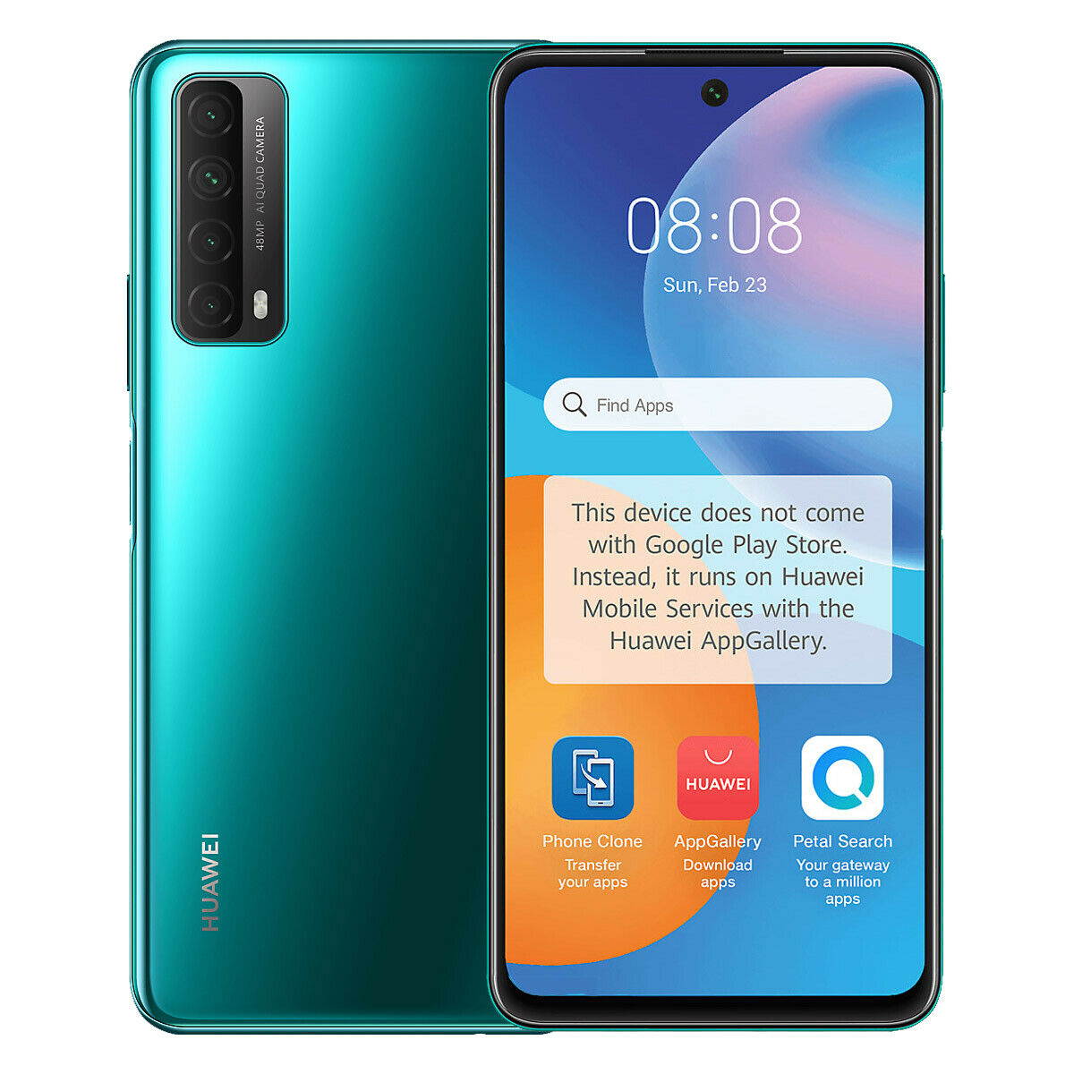 Huawei P Smart (2021) Dual-SIM 128GB ROM + 4GB RAM (GSM Only | No CDMA) Factory Unlocked 4G/LTE Smartphone (Gold) - International Version