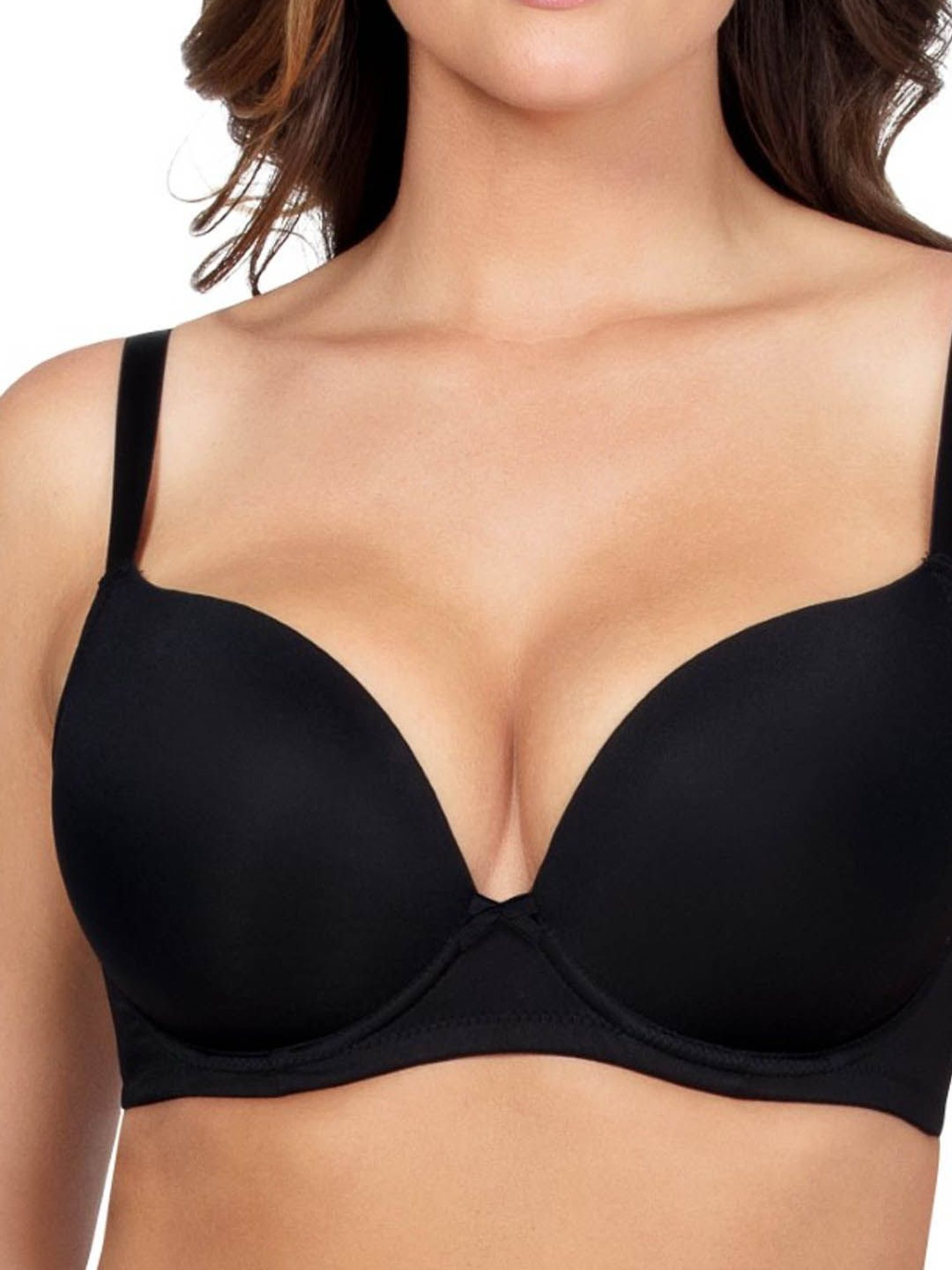 PARFAIT Black Under Wired Padded Plunge Bra