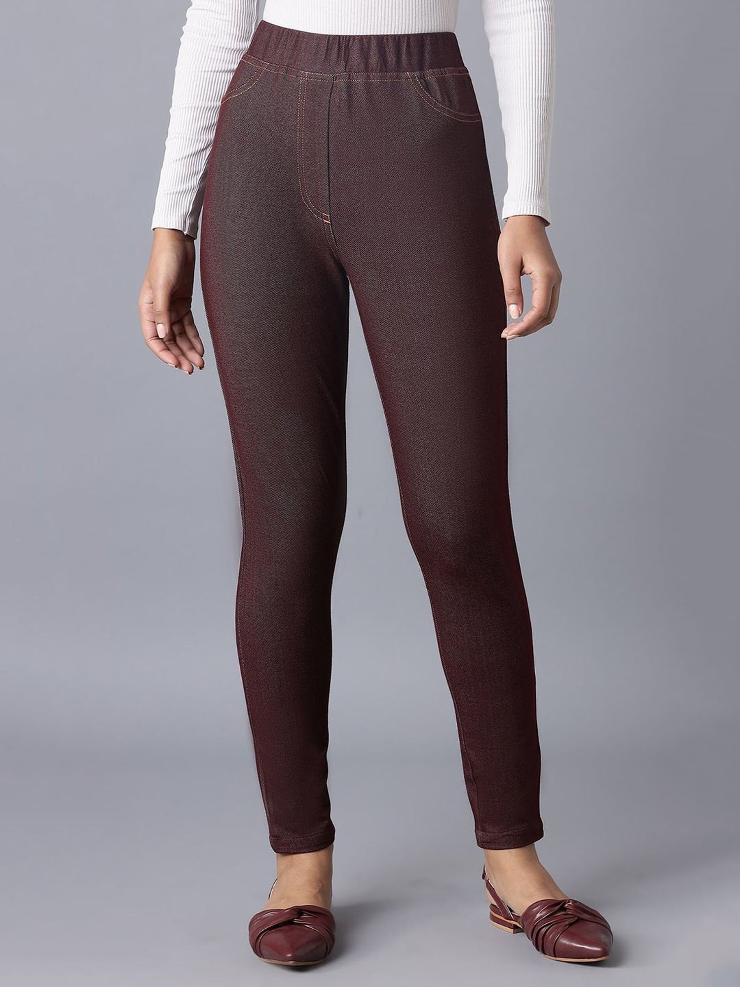 Elleven Wine Jeggings