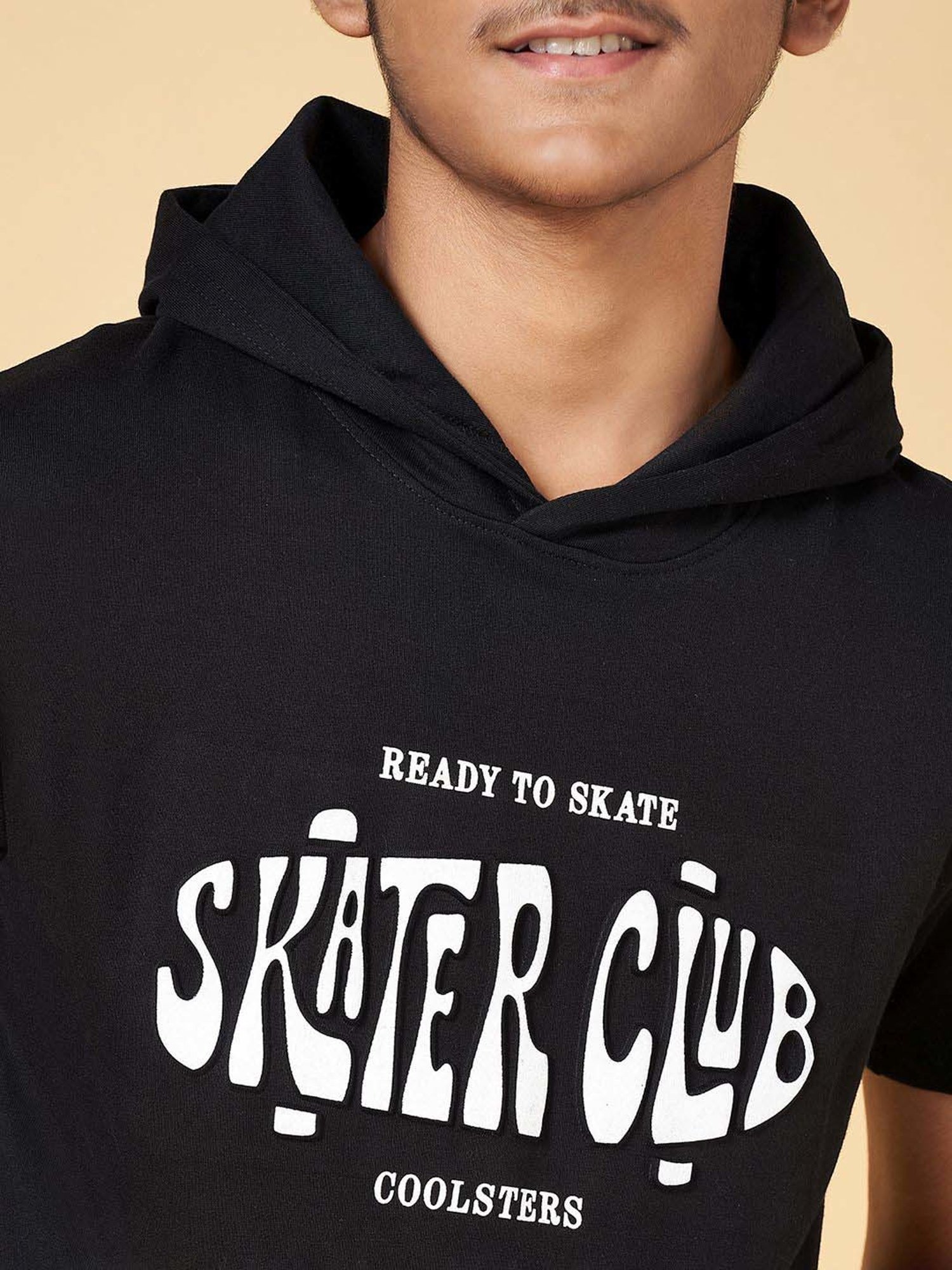 Coolsters by Pantaloons Kids Black Cotton Printed T-Shirt