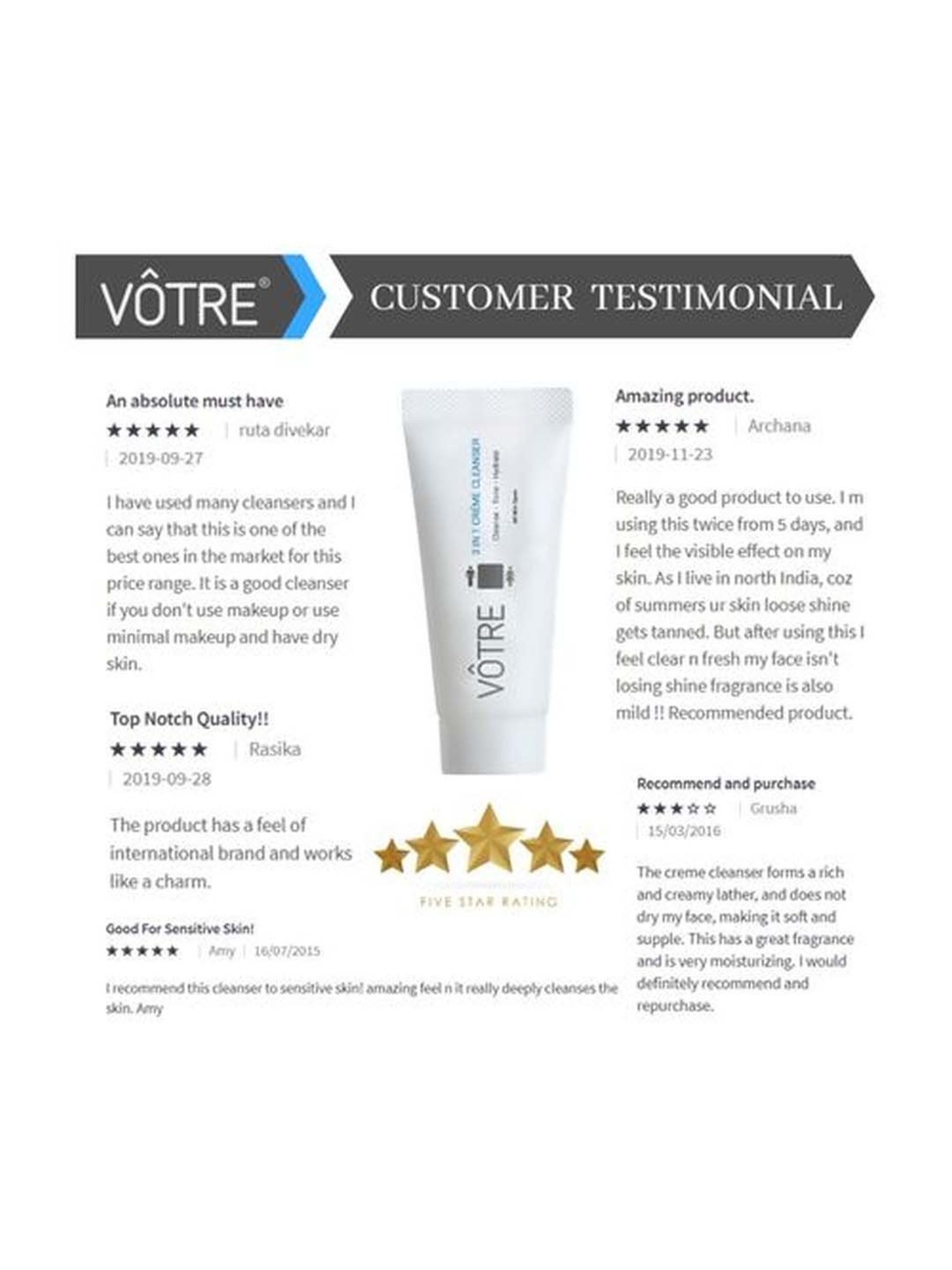 Votre 3 In 1 Crme Cleansor - 30 gm