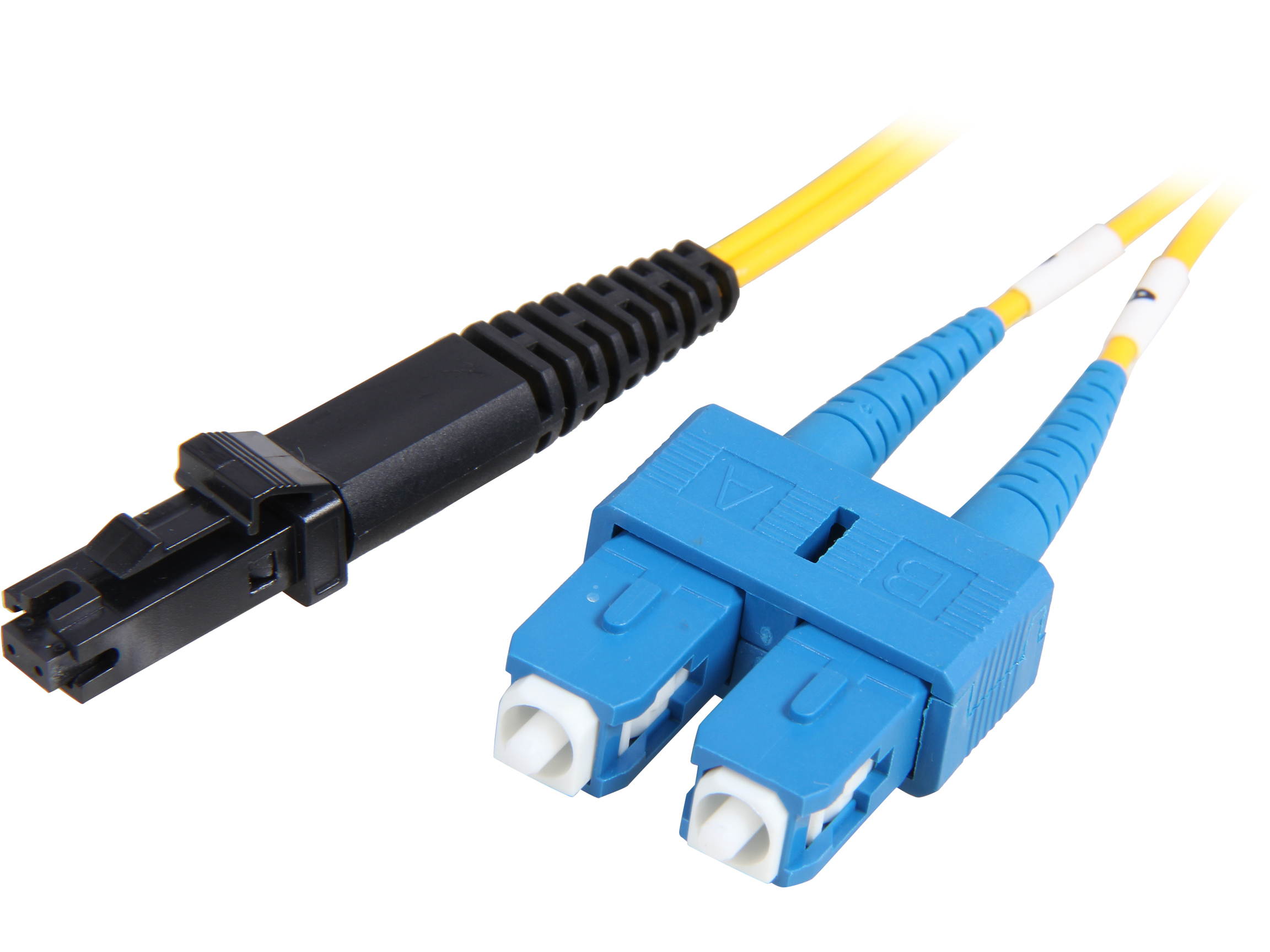 Coboc CY-OS1-MTRJ/SC-FMM-3 9.84 ft. Fiber Optic Cable, MTRJ (Female)/SC, Single Mode, Duplex (9/125 Type)  - Yellow