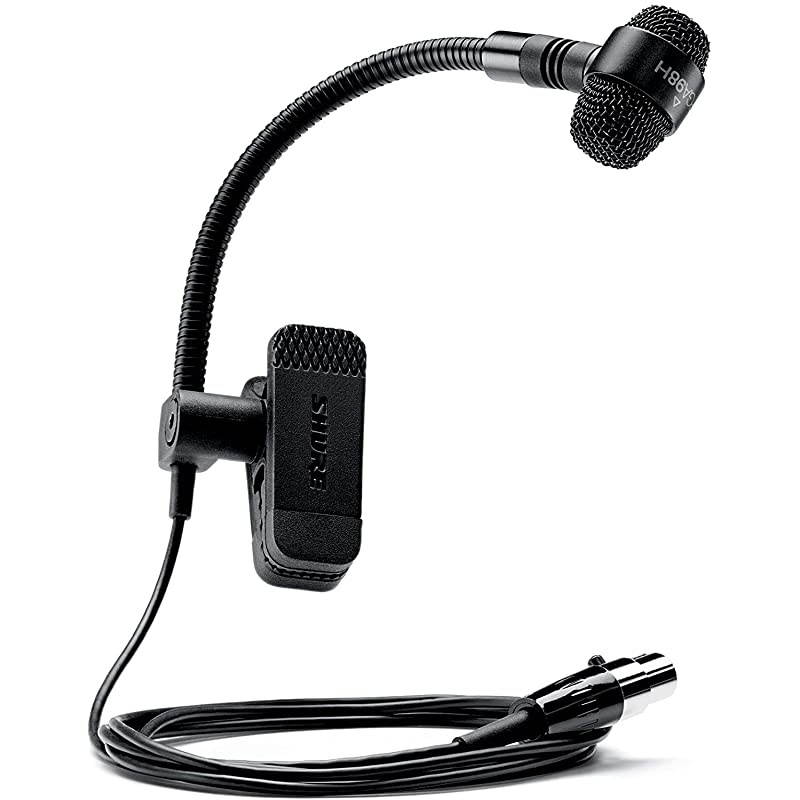 PGA98HTQG Cardioid Condenser Gooseneck Instrument Microphone with TA4F Connector for use with Wireless Systems