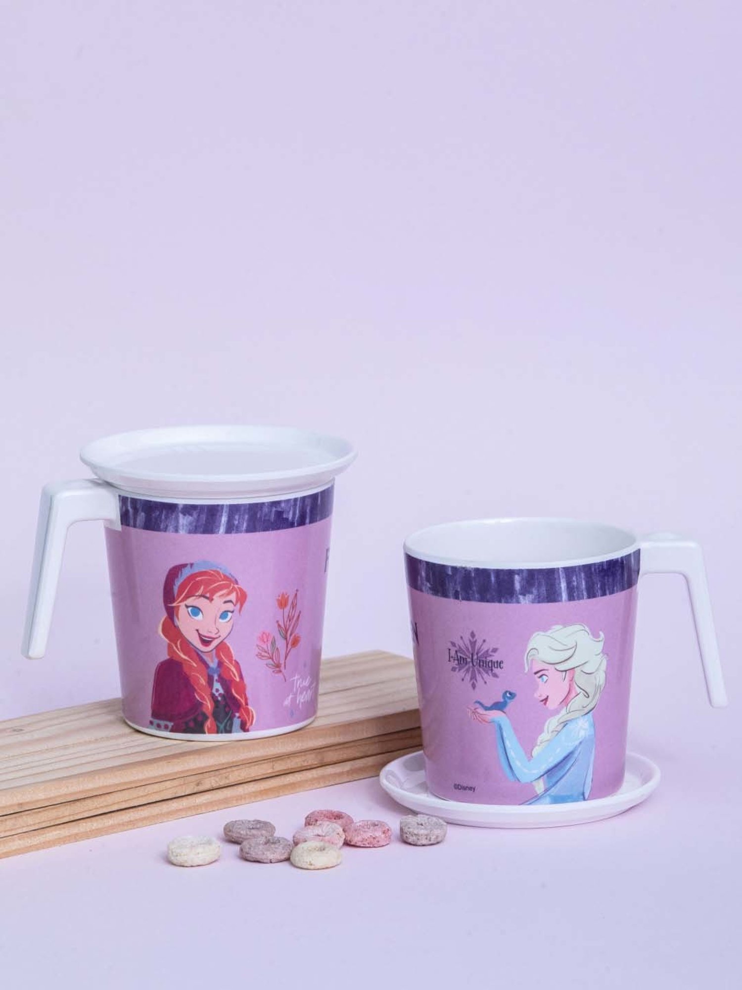 Servewell Frozen Melamine Large Laura Mugs - Set of 4