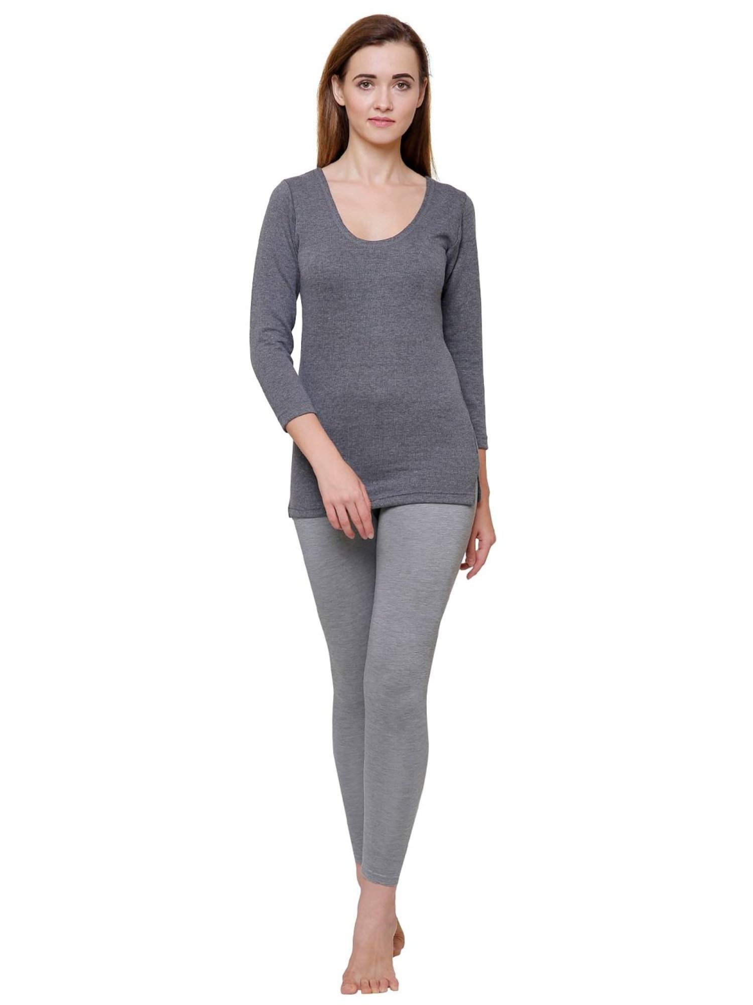 Dyca Grey Cotton Thermal Top