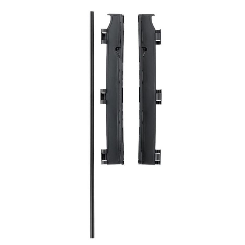 Scandinavian Pet Design 50516-2600 Flex Large and Extra Tall Adjustable 35 to 88 Inch Wide 41 Inch Tall Wall Mounted Metal Pet Safety Gate, Black