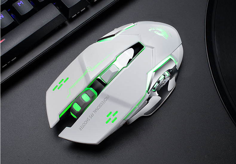 E-sport X8 Wireless Charging Gaming Mouse Mute Luminous Mechanical Mouse